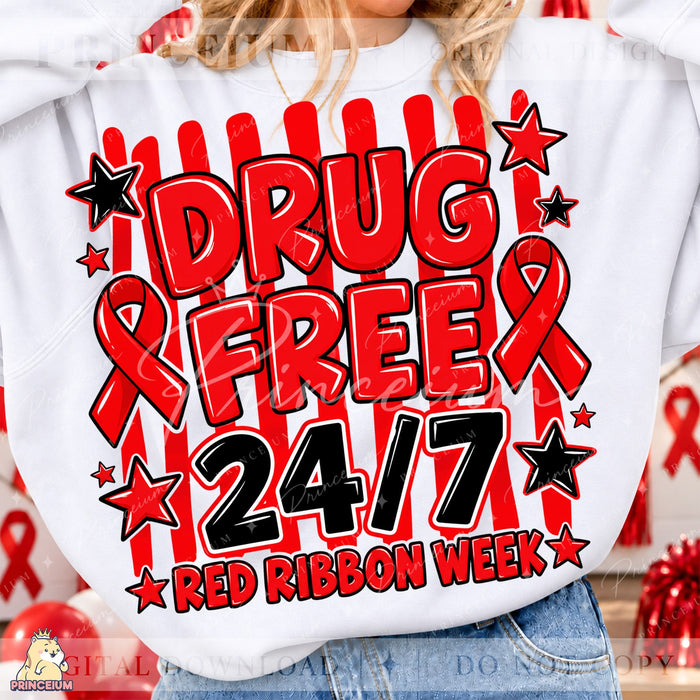 Drug Free 24/7 Red Ribbon Week