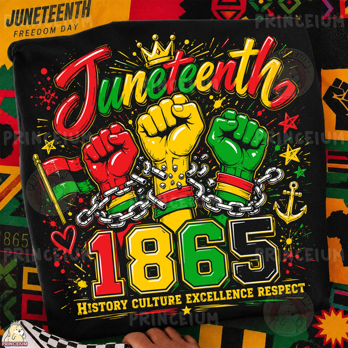 Juneteenth 1865 Freedom Fists