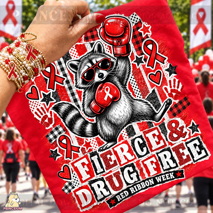 Fierce & Drug Free Raccoon