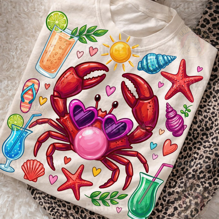 Bubblegum Crab Beach Vibes