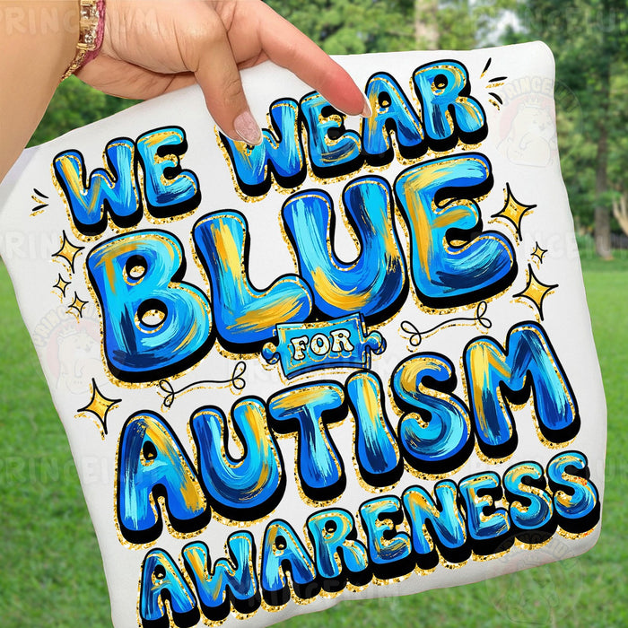 We Wear Blue for Autism Awareness