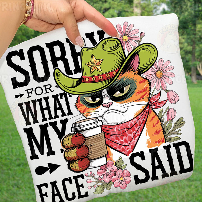 Sorry For What My Face Said