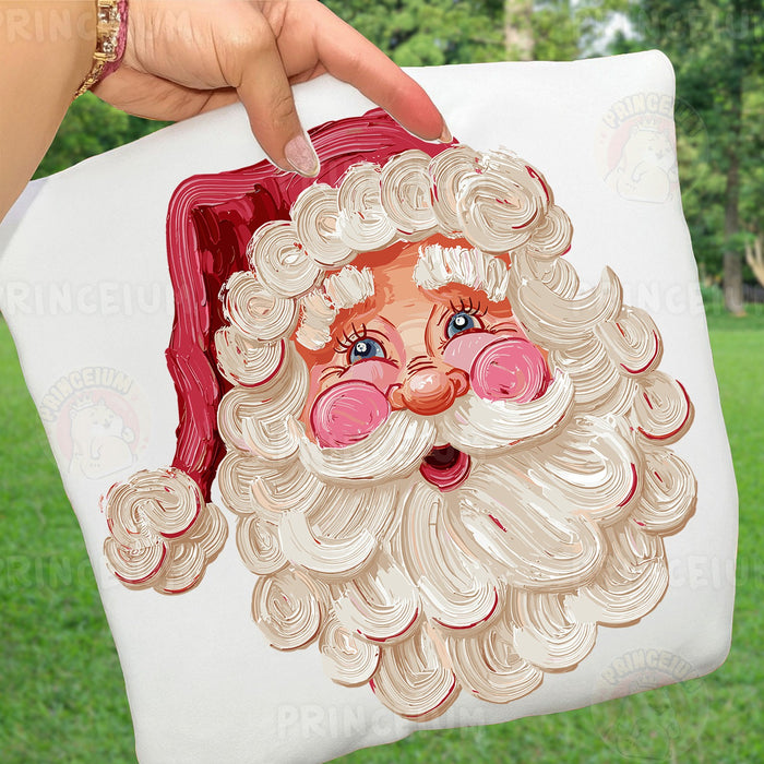 Painted Vintage Santa Face