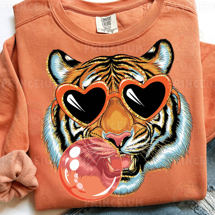 Bubblegum Tiger Heart Sunglasses