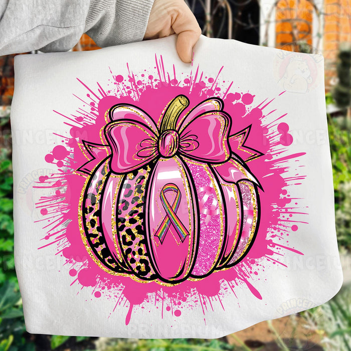 Pink Ribbon Pumpkin