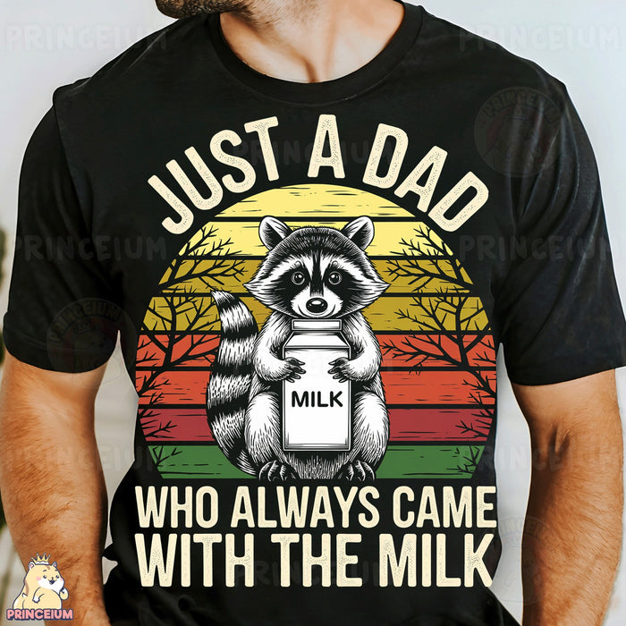 Dad Raccoon With the Milk
