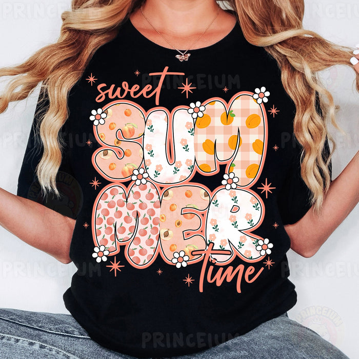 Sweet Summer Time Peach Patchwork