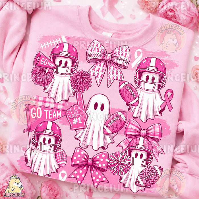 Pink Ghost Go Team Football