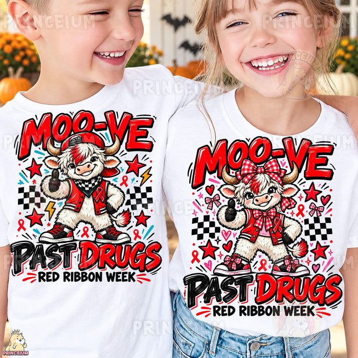 Moo-ve Past Drugs Red Ribbon Week