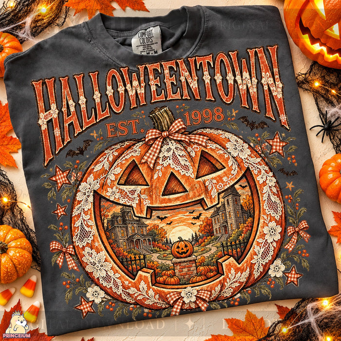 Halloweentown Lace Pumpkin