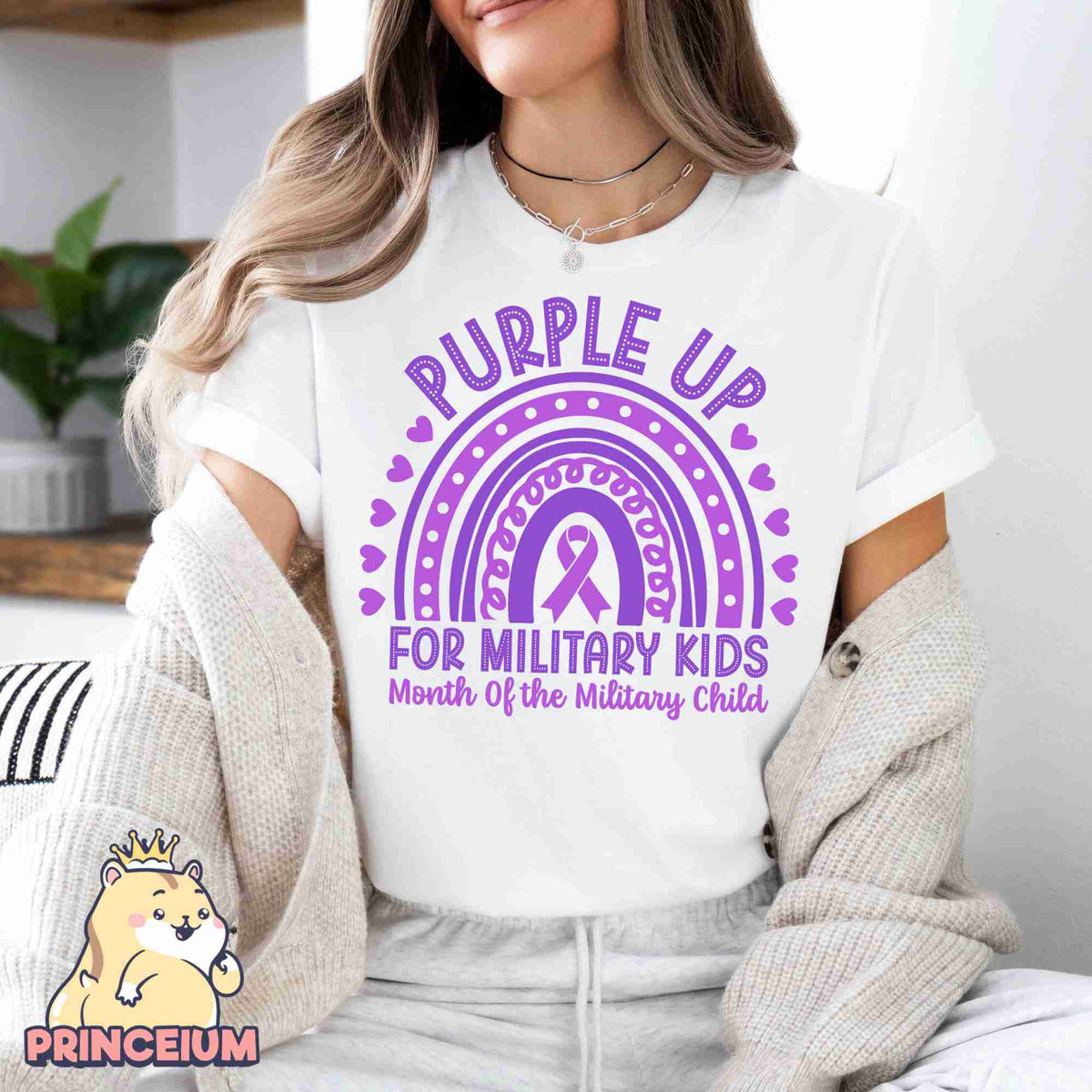 Purple Up for Military Kids Png, Month of the Miliary Child Png, Military Kids, Military Child Awareness