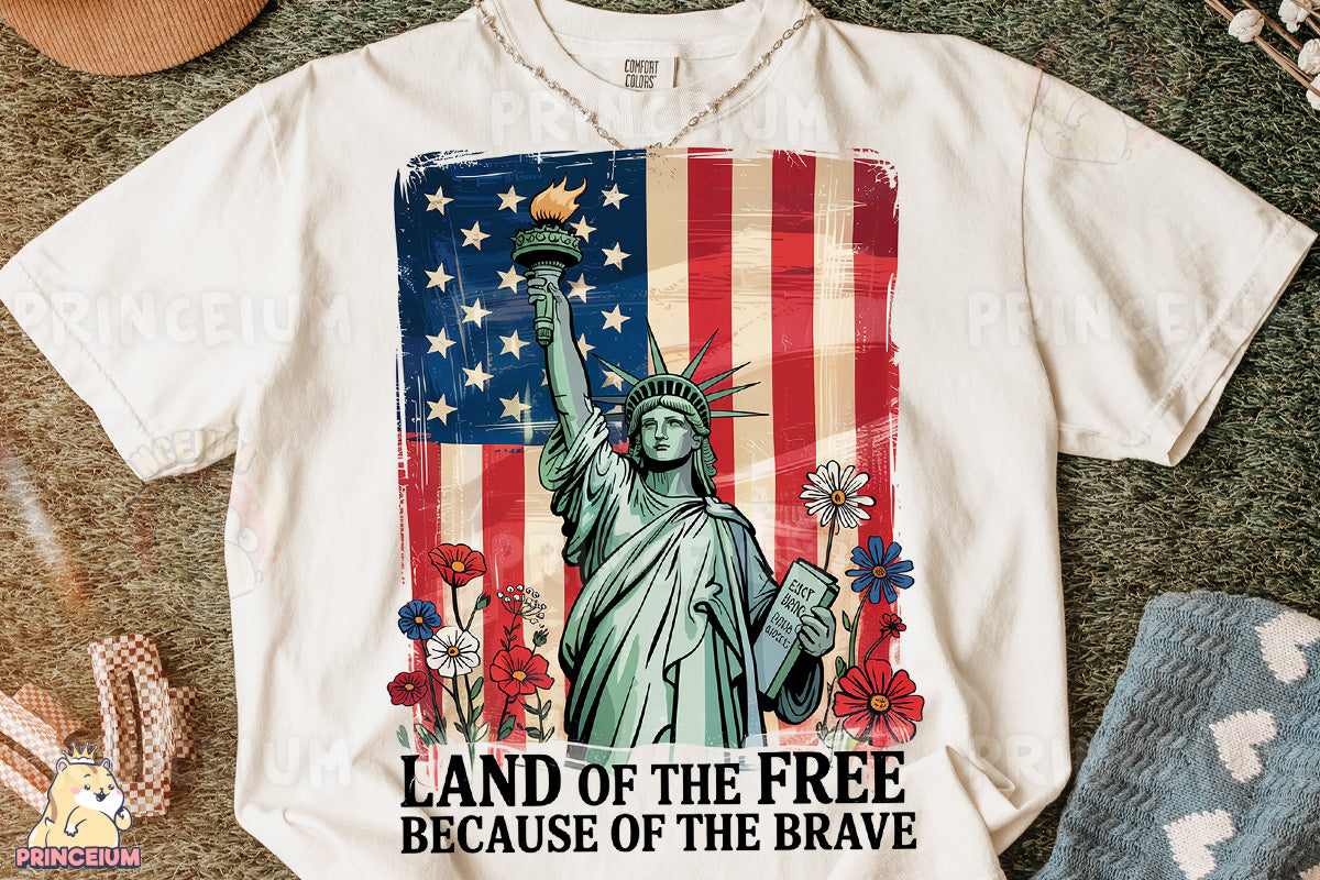 a t - shirt with the statue of liberty on it