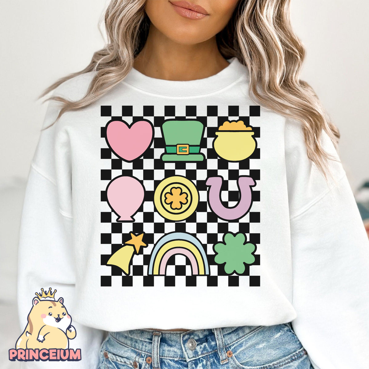 Checkered Lucky Charms Png, Magically Delicious, St Patrick’ Day Png, Lucky Charm, Shamrock Png, Sublimation Design, Digital Download Files