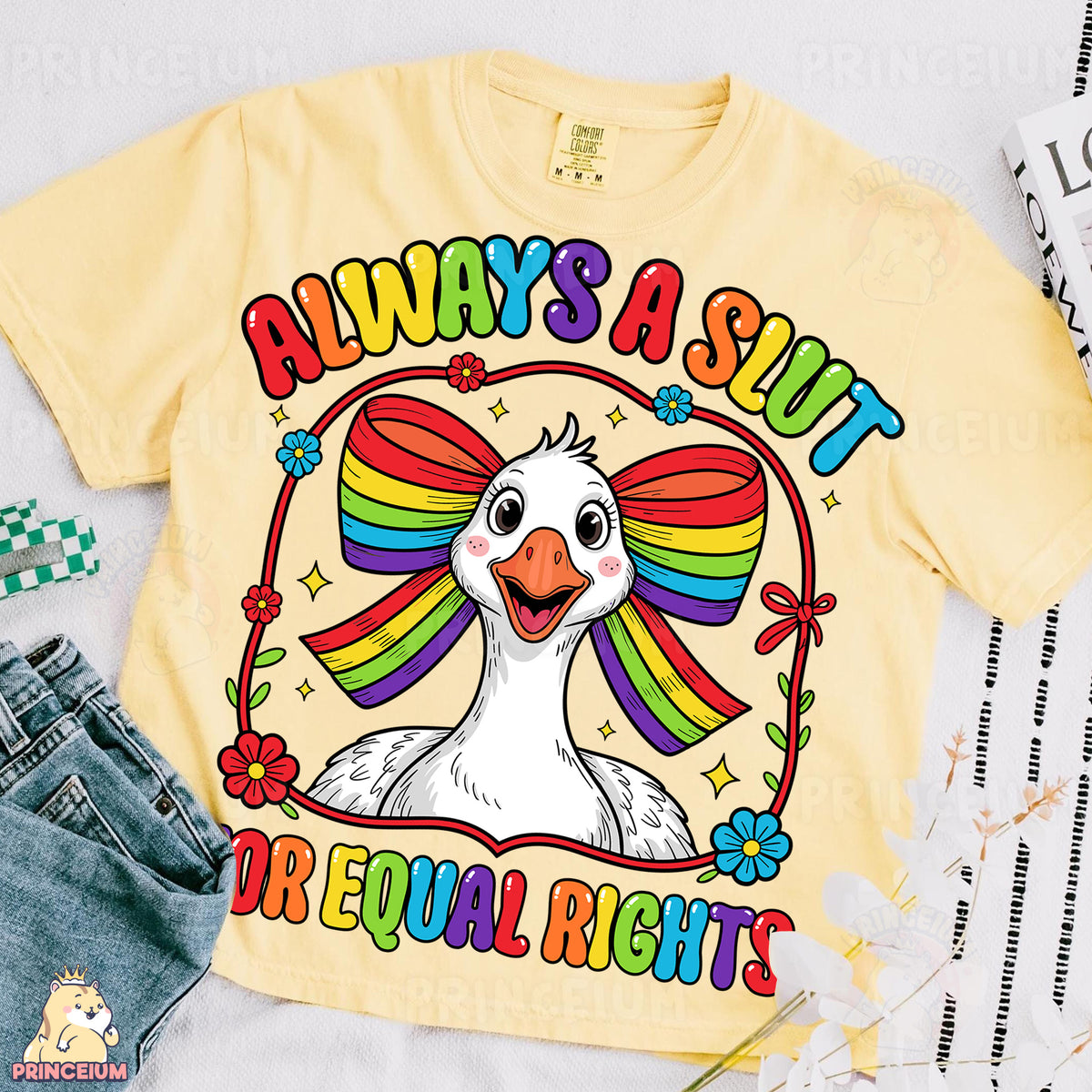 a t - shirt with a picture of a bird on it