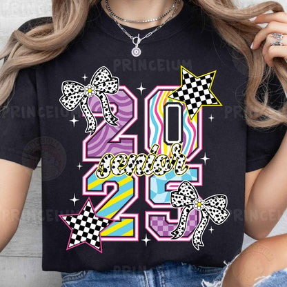 a woman wearing a black t - shirt with the number twenty twenty twenty twenty twenty