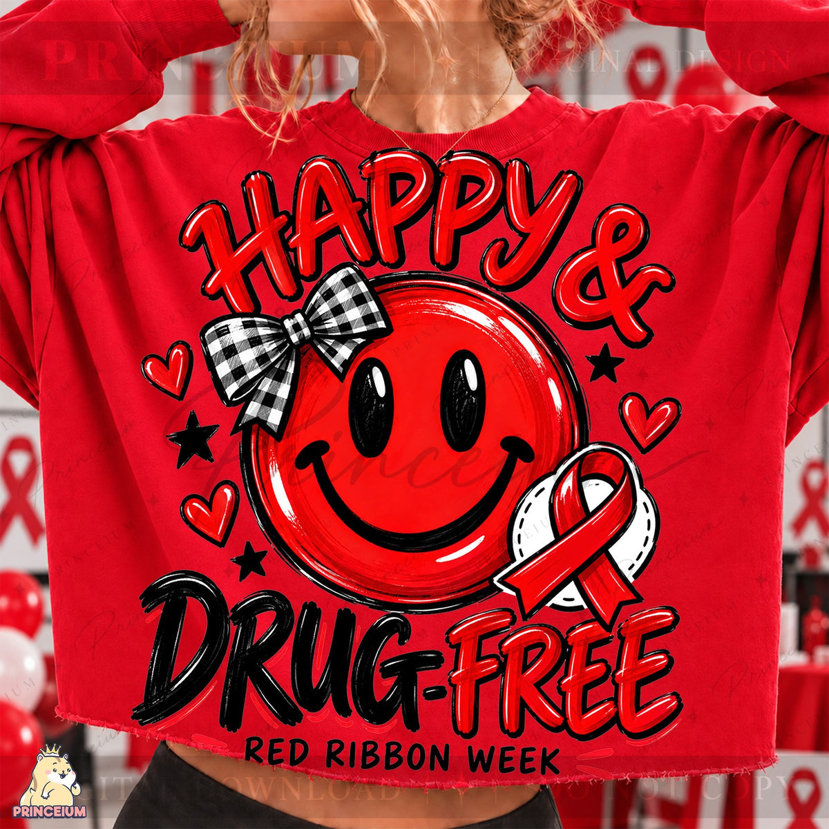 Happy & Drug-Free Smiley