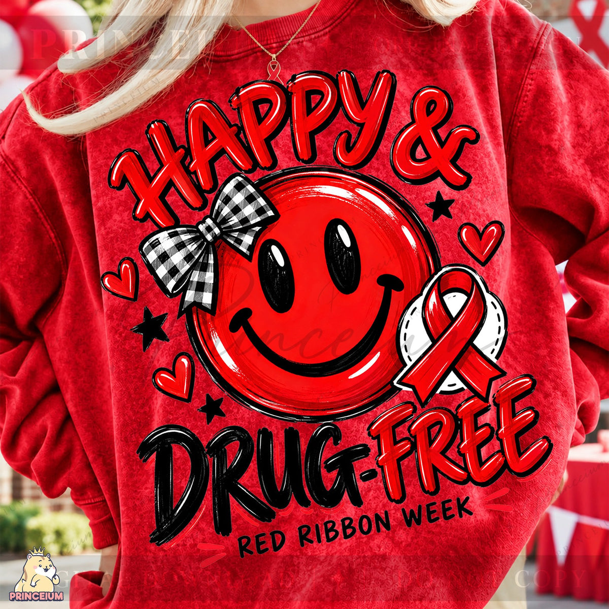 Happy & Drug-Free Smiley