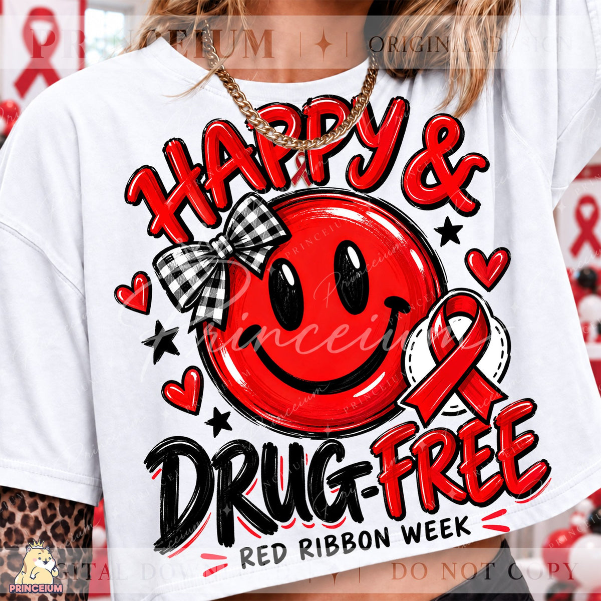 Happy & Drug-Free Smiley