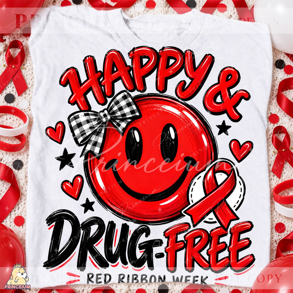 Happy & Drug-Free Smiley