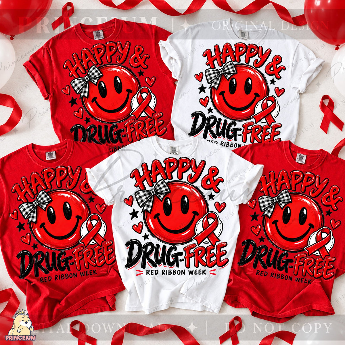Happy & Drug-Free Smiley