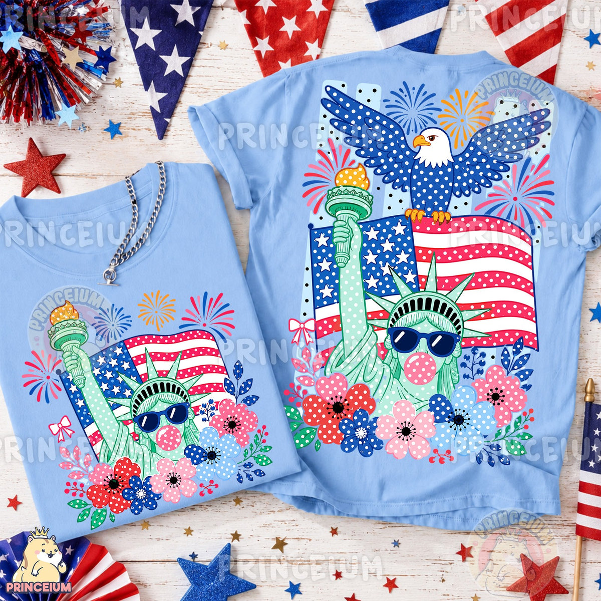 Patriotic Liberty Bubble Gum Front and Back