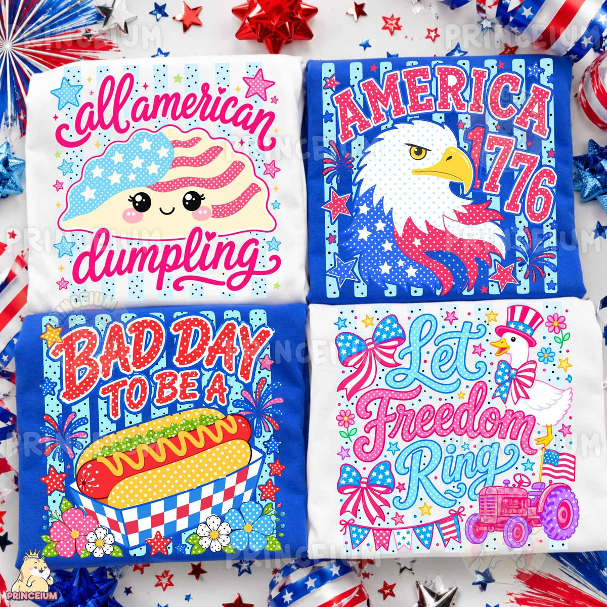 Patriotic Raccoon & Liberty Bubblegum 4th of July Bundle