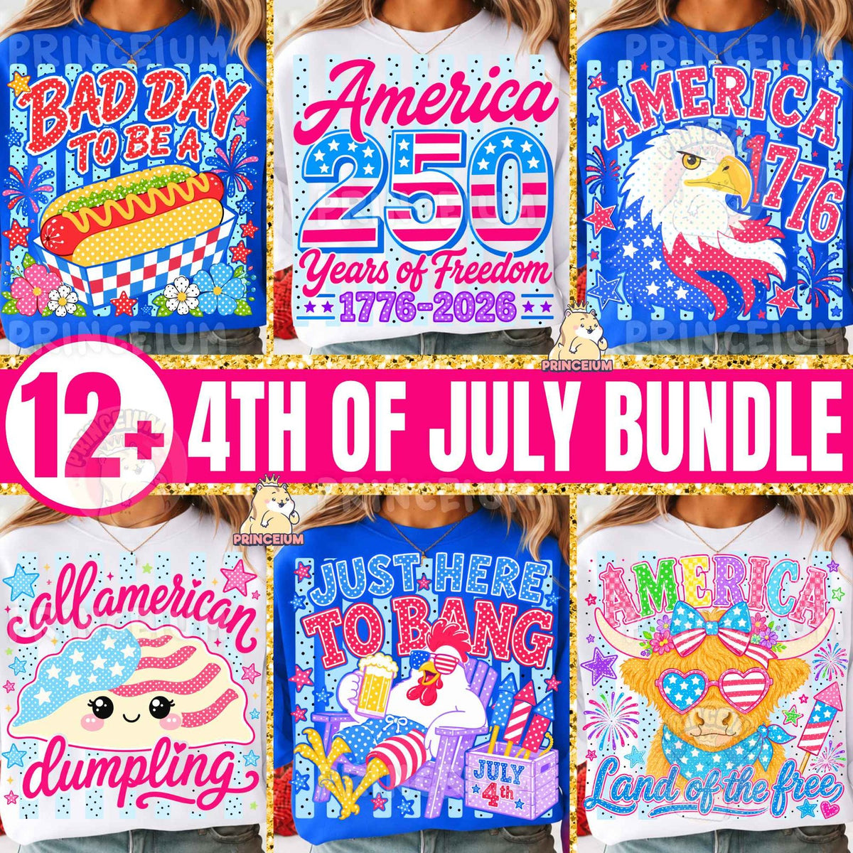 Patriotic Raccoon & Liberty Bubblegum 4th of July Bundle