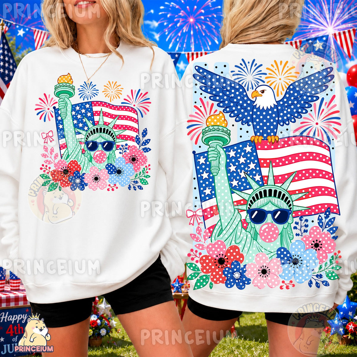 Patriotic Raccoon & Liberty Bubblegum 4th of July Bundle