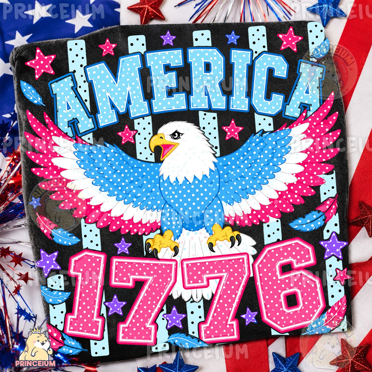 Polka Dot Eagle America 1776