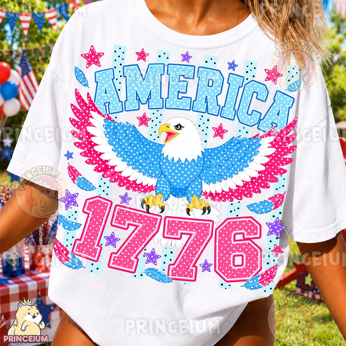 Polka Dot Eagle America 1776