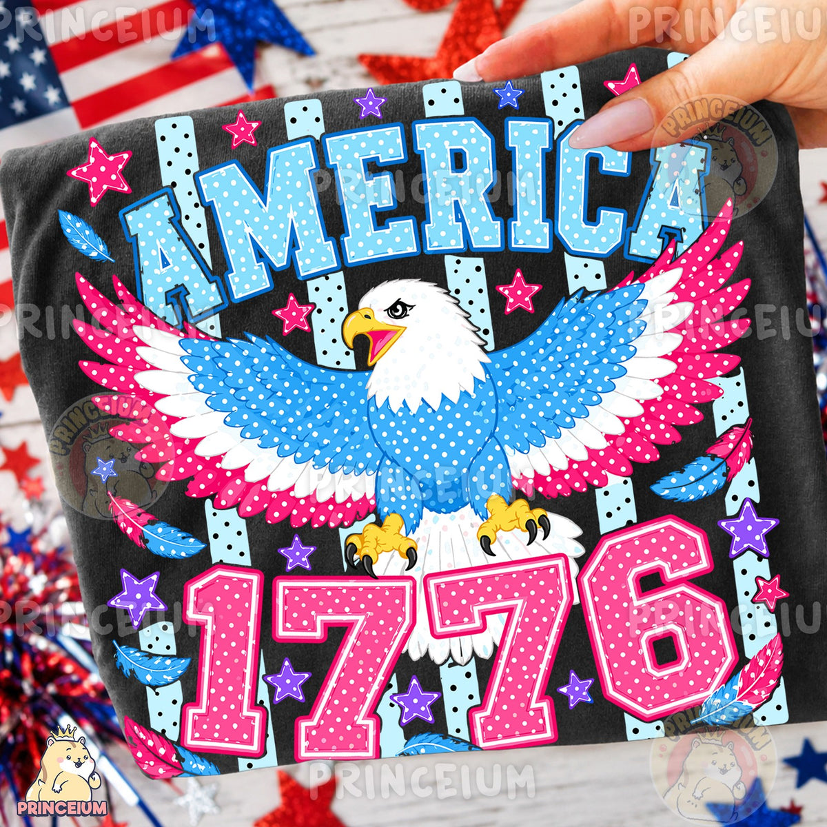 Polka Dot Eagle America 1776
