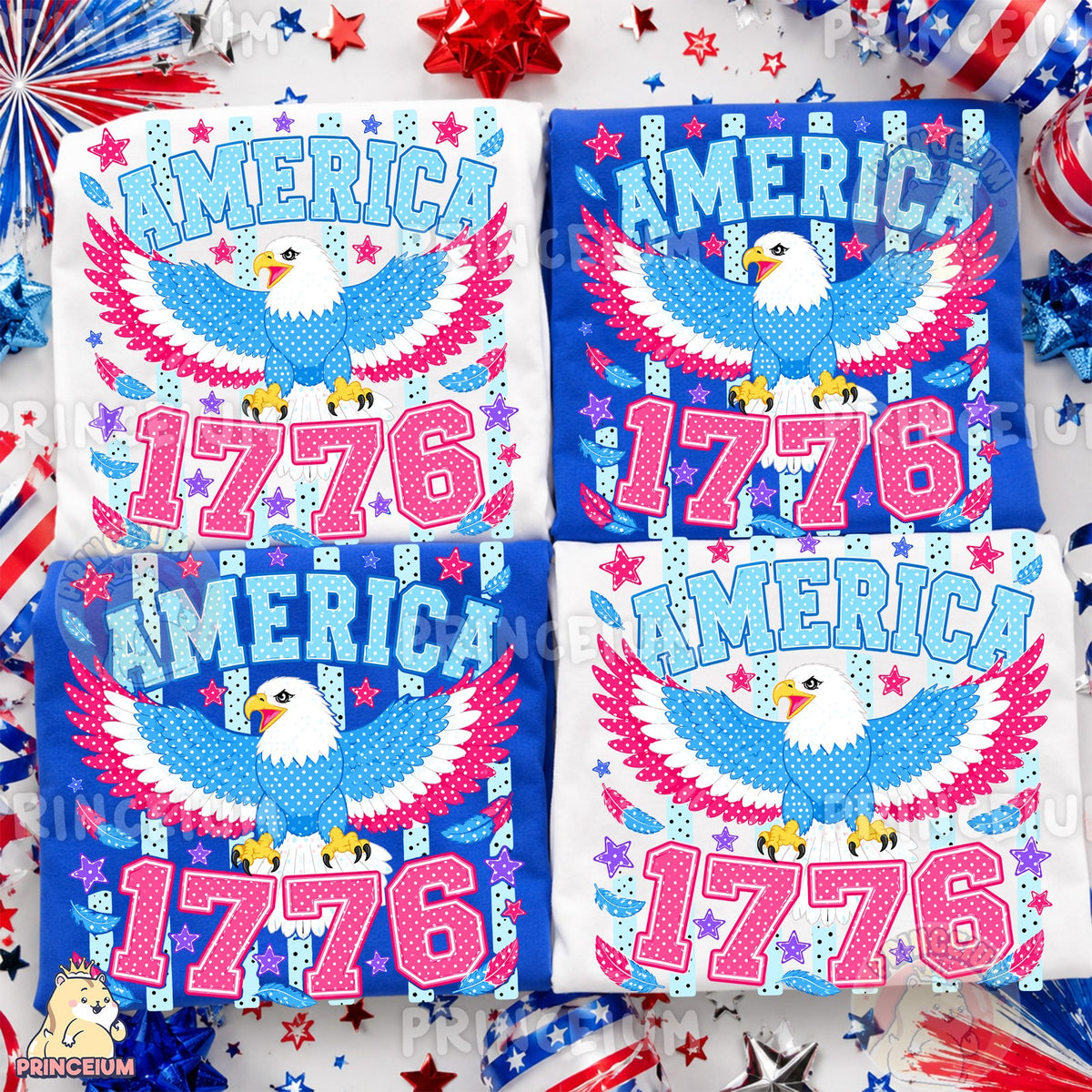 Polka Dot Eagle America 1776
