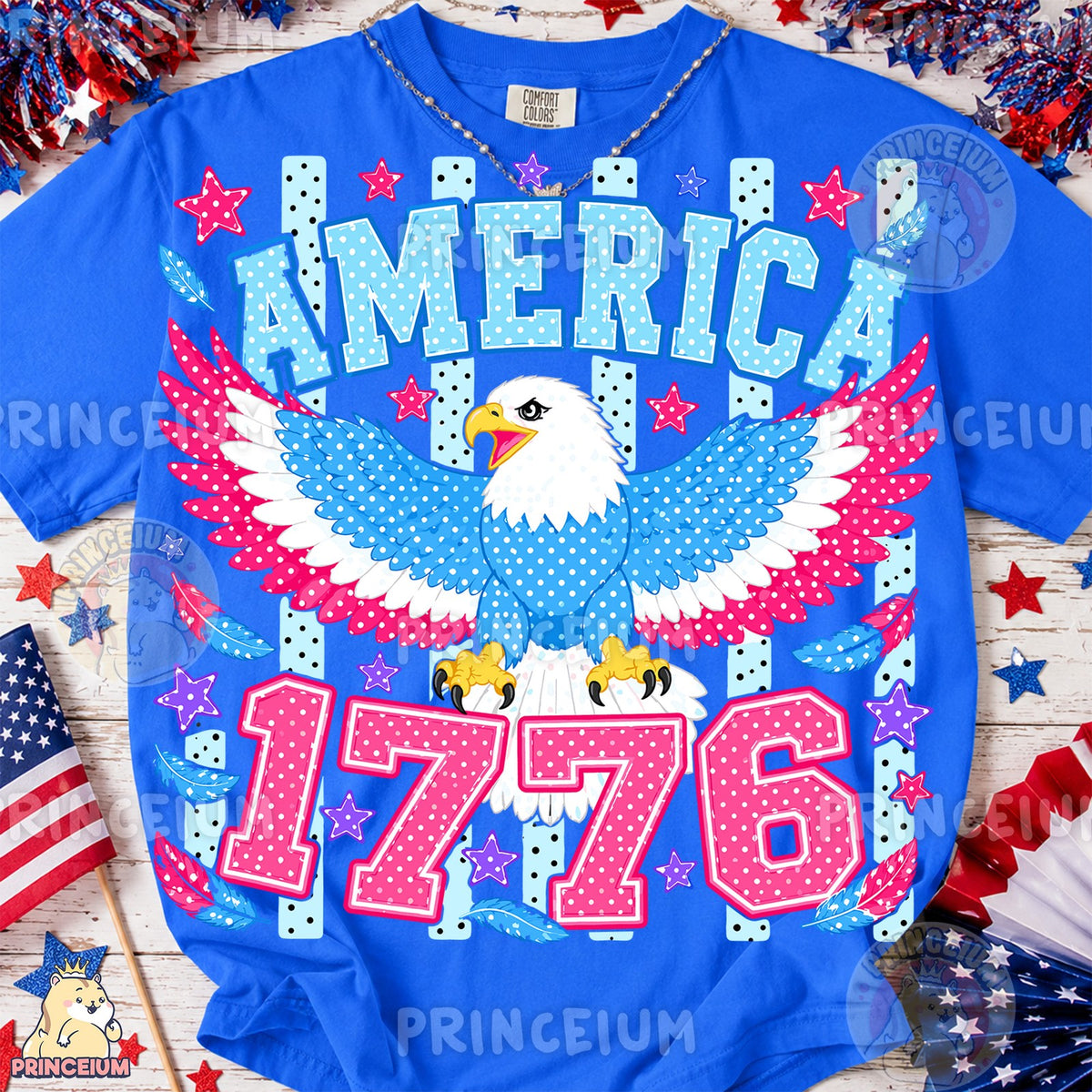 Polka Dot Eagle America 1776
