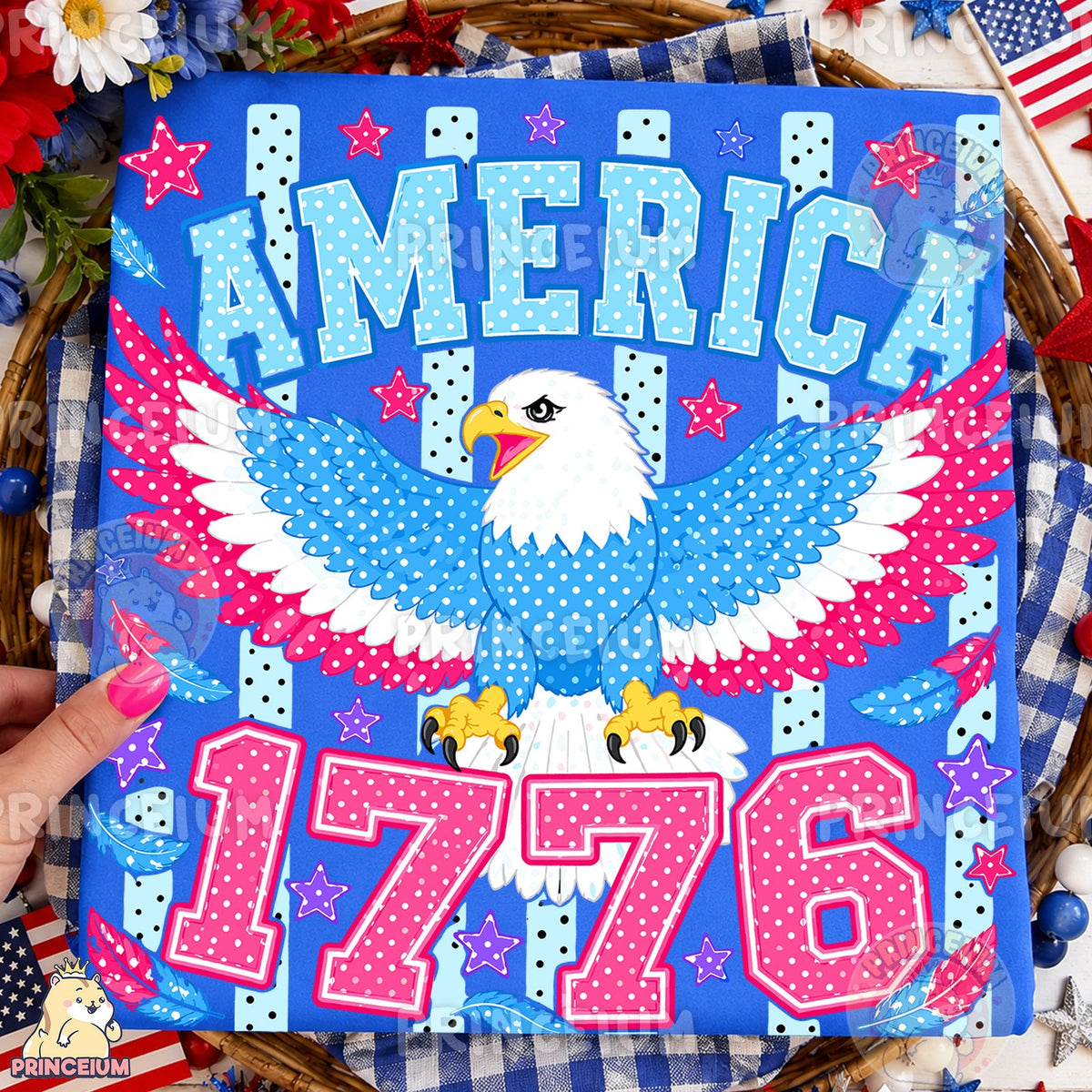 Polka Dot Eagle America 1776