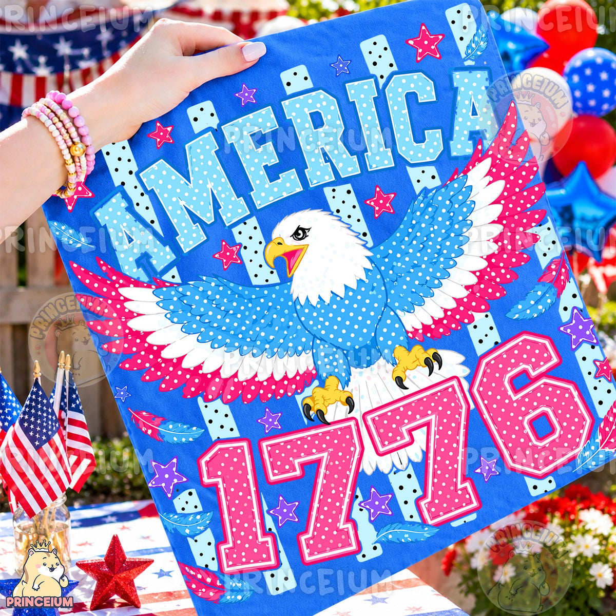 Polka Dot Eagle America 1776