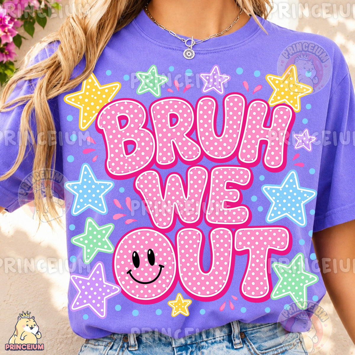 Bruh We Out Smiley Stars