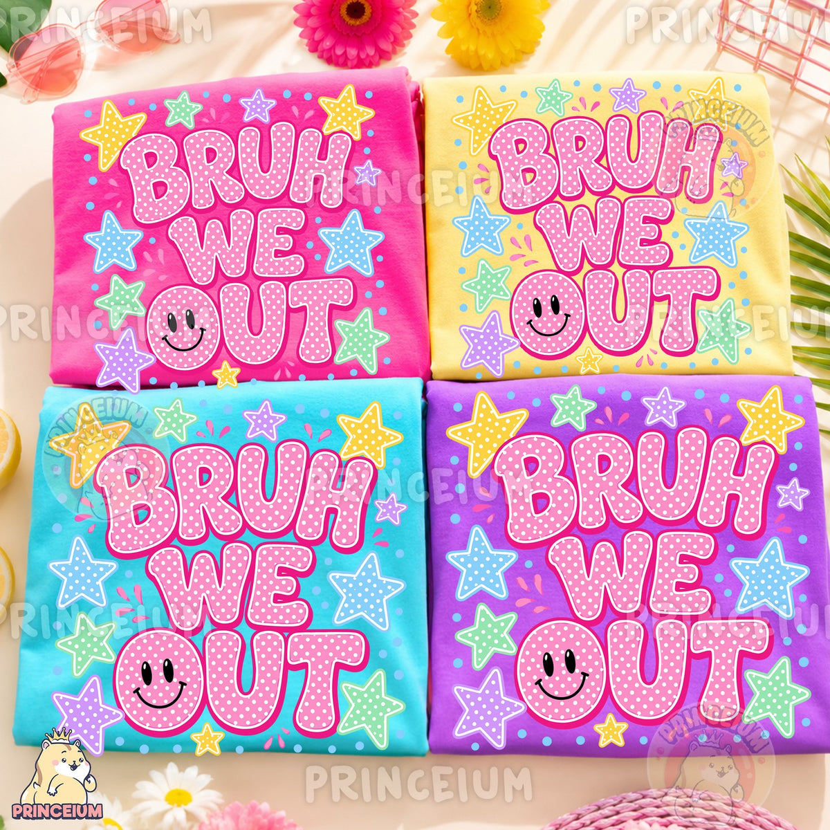 Bruh We Out Smiley Stars