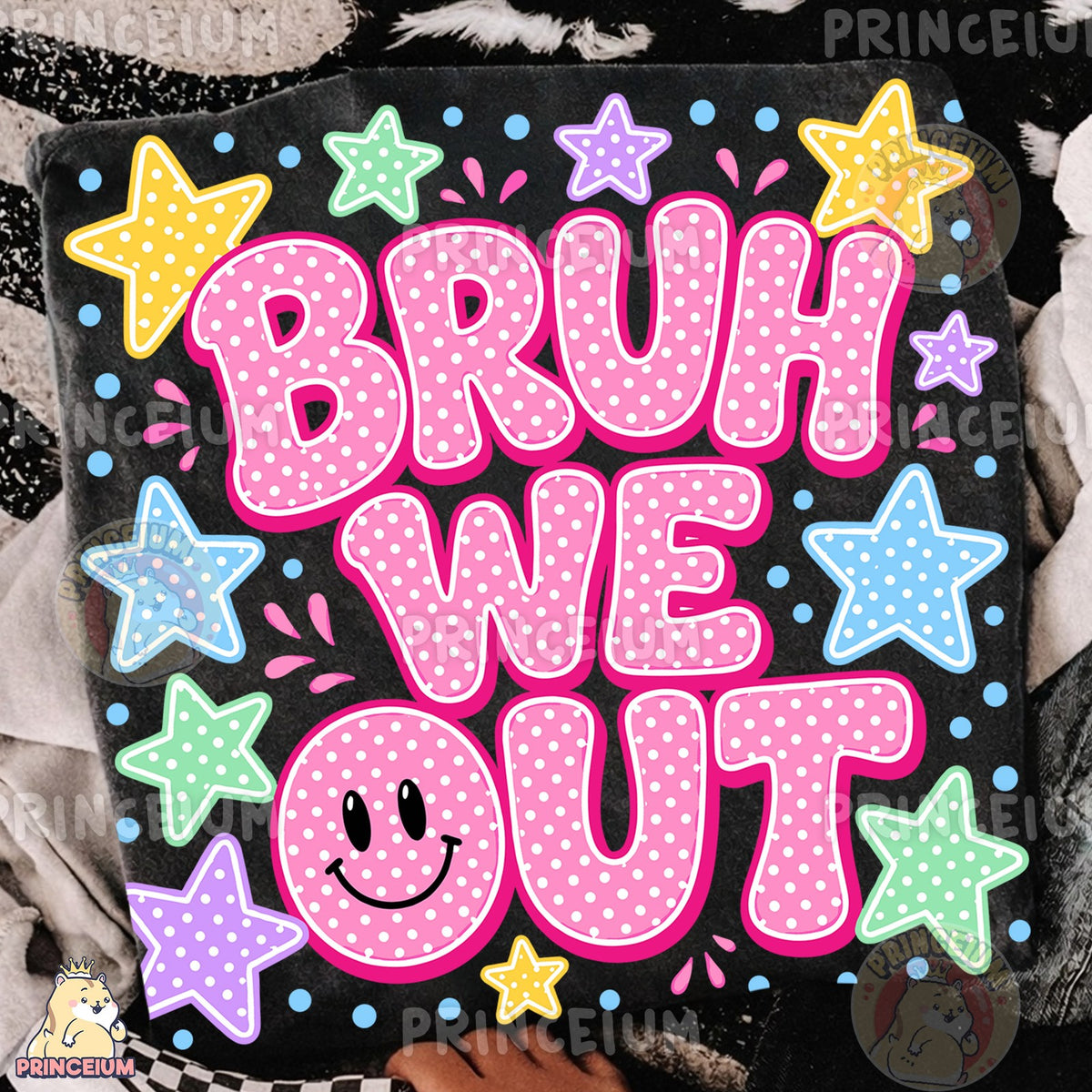 Bruh We Out Smiley Stars
