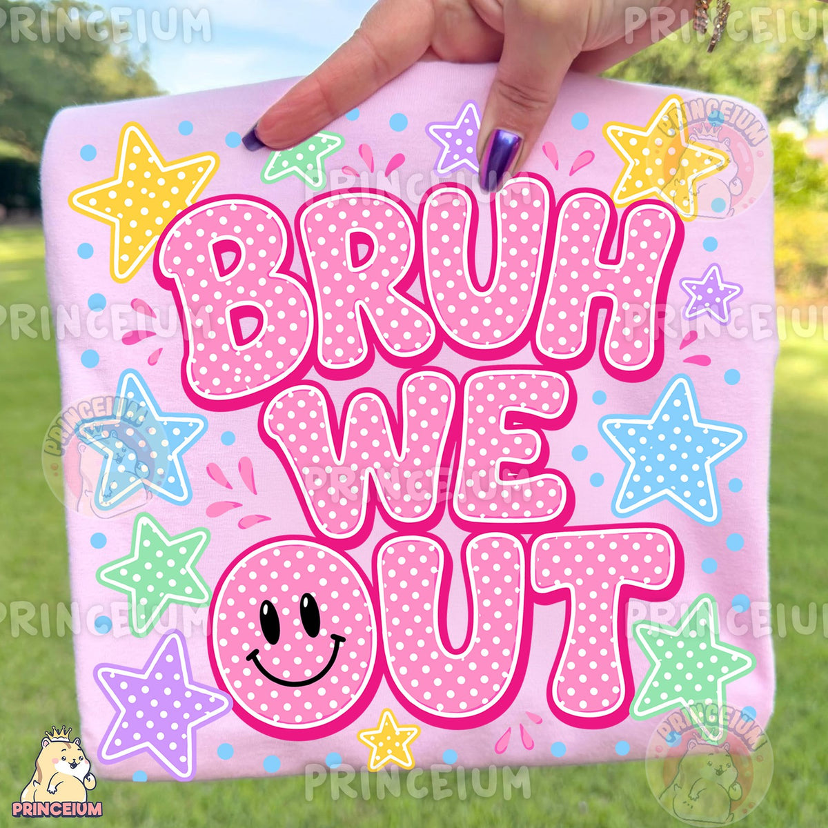 Bruh We Out Smiley Stars
