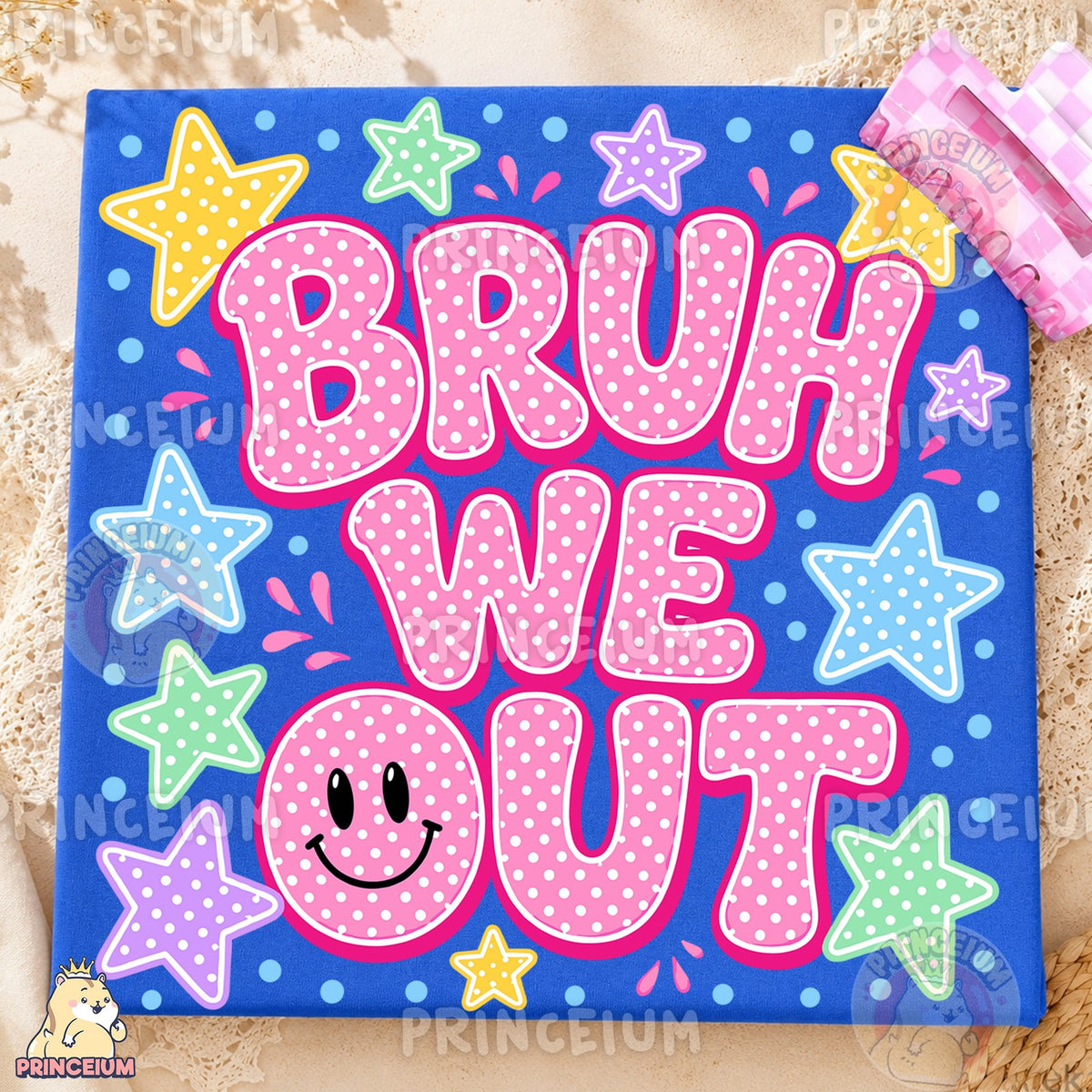 Bruh We Out Smiley Stars