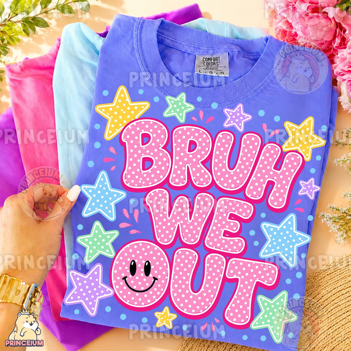 Bruh We Out Smiley Stars