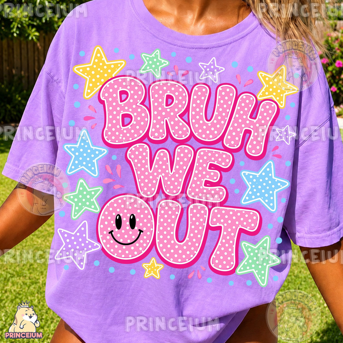 Bruh We Out Smiley Stars