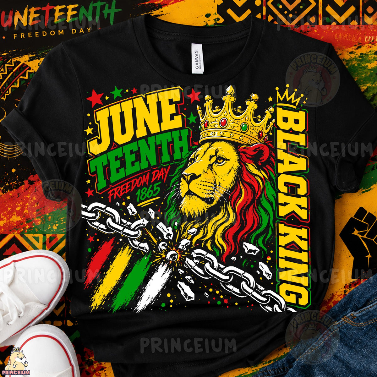 Juneteenth Black King Lion