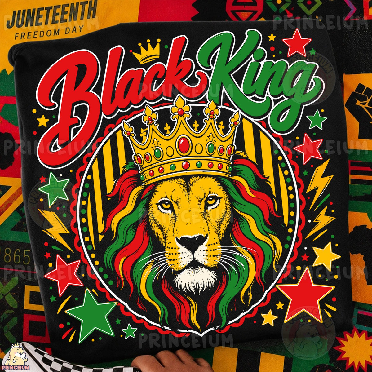 Black King Lion Crown
