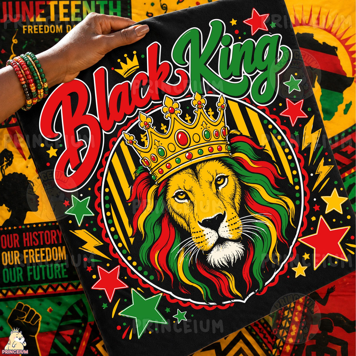 Black King Lion Crown