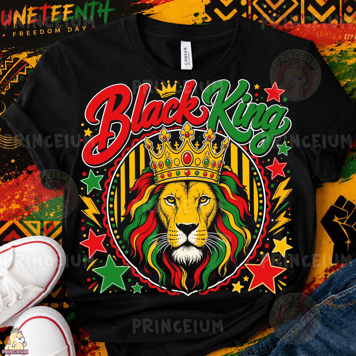 Black King Lion Crown