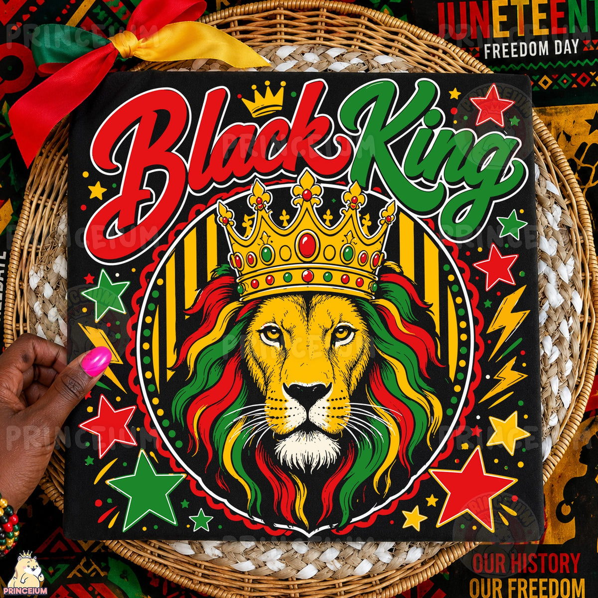 Black King Lion Crown