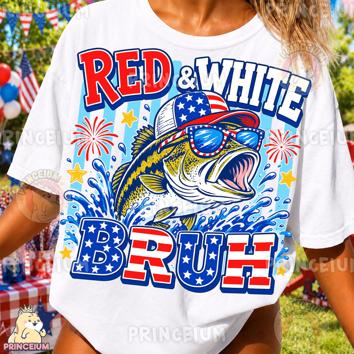 Red & White Bruh Bass