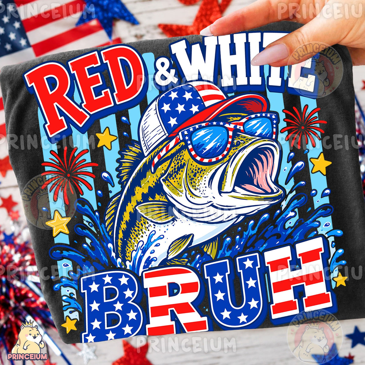 Red & White Bruh Bass