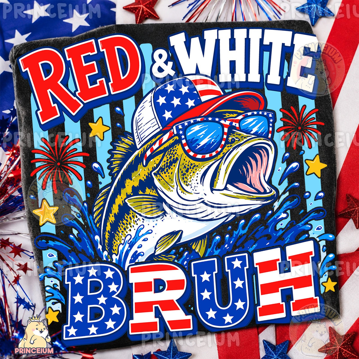 Red & White Bruh Bass